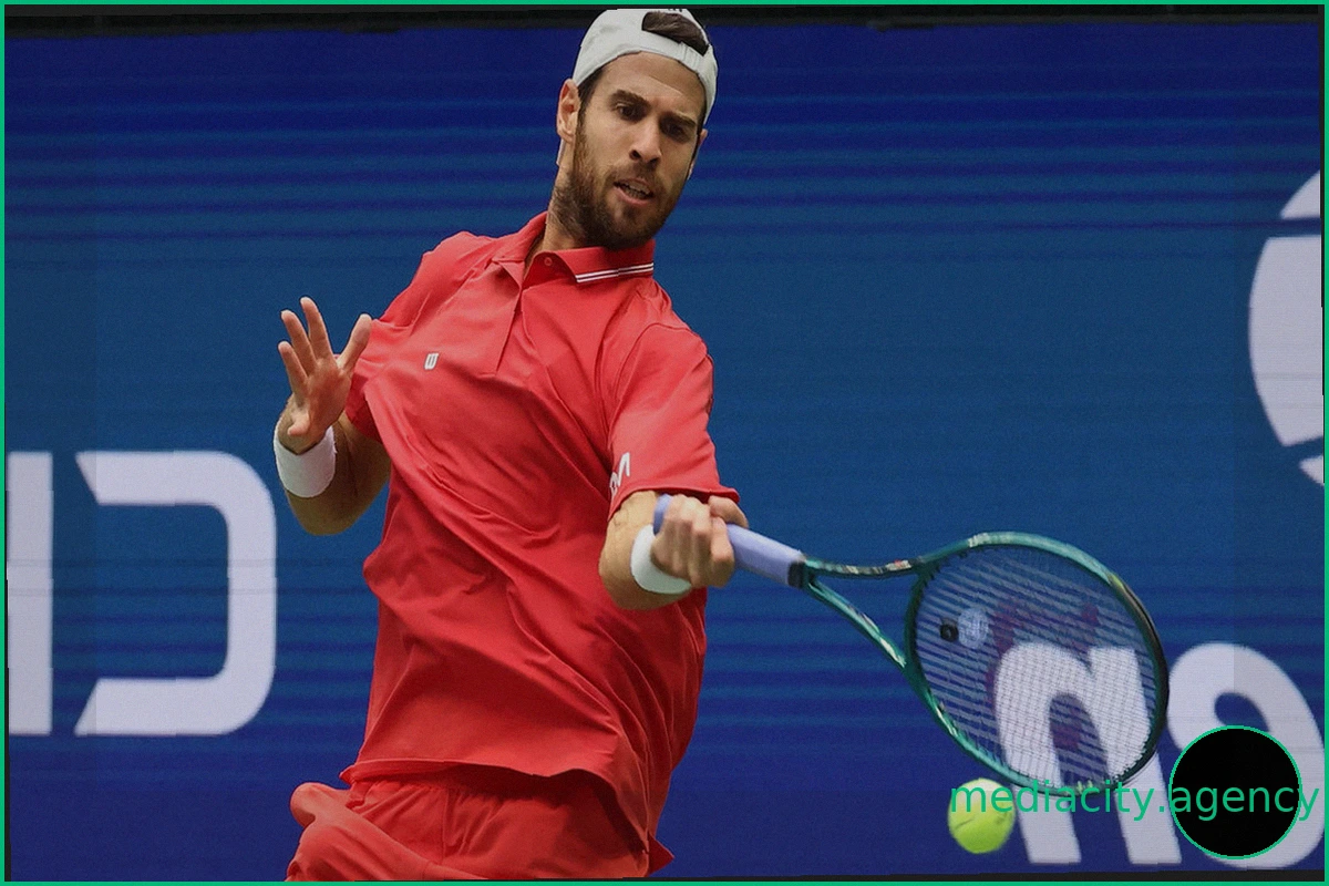 Karen Khachanov Takes Second Set in US Open Quarterfinal Clash